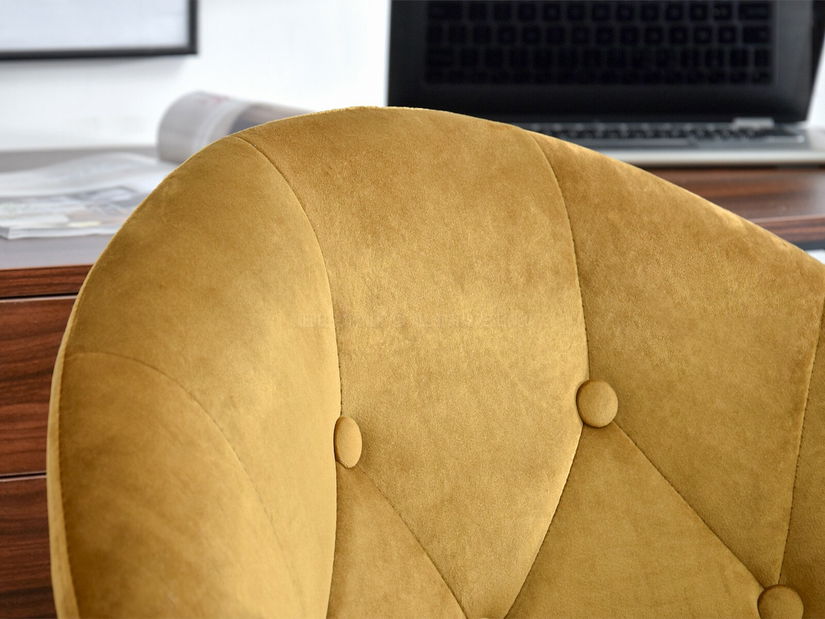 Křeslo Lush 4 (zlatá + černá)