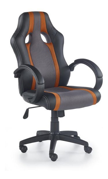 Kancelářské křeslo Radix (šedá + oranžová)