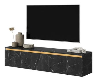TV skříňka/stolek Sensen (černý mramor)