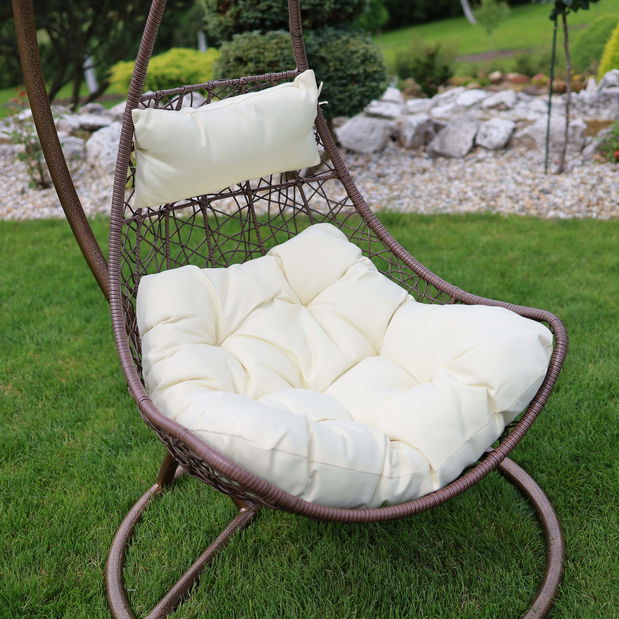 Závěsné křeslo Kalono (hnědá)