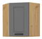 Horní rohová kuchyňská skříňka Lucid 58 x 58 GN 72 1F (dub artisan + dustgrey)