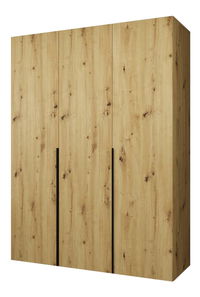 Šatní skříň 150 cm Alice 1 (dub artisan + černá)