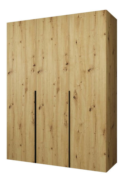 Šatní skříň 150 cm Alice 1 (dub artisan + černá)