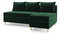 Rohová sedací souprava Vlada (P) (tmavě zelená)