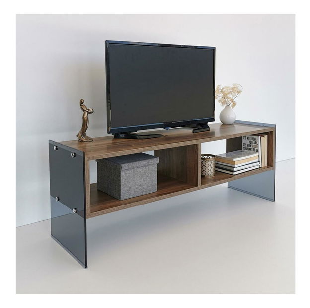 TV stolek/skříňka Vamebo 2 (ořech + kouřová)