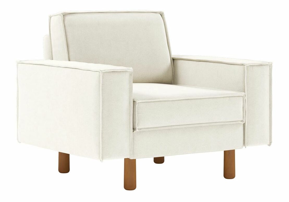 Křeslo Spary 1 (smetanová + ořech)