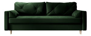 Pohovka dvousedačka Aura (tmavě zelená)