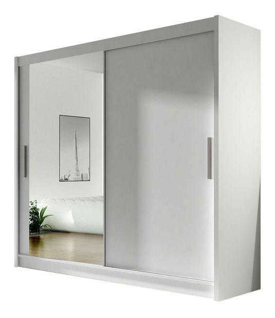 Šatní skříň Lena VI (dub sonoma) (osvětlení LED RGB barevné)