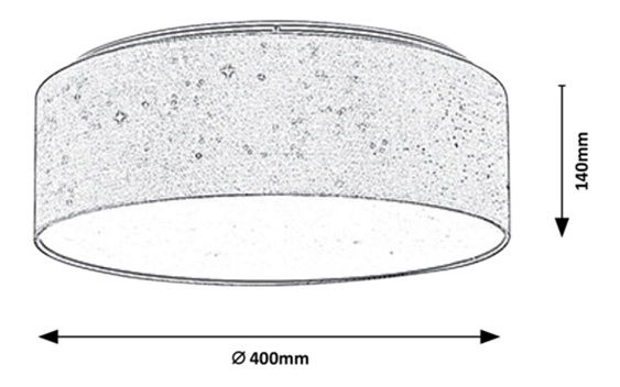 Stropní svítidlo Olgit (krémová)