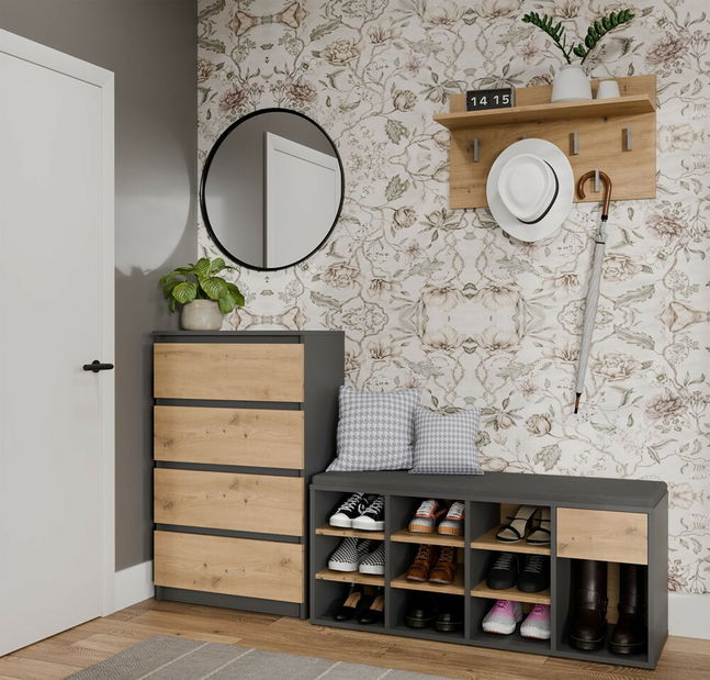 Botník Telos 1 (antracit + dub artisan)