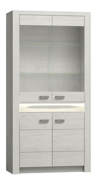 Vitrína Inneas 03 (jasan bílý)