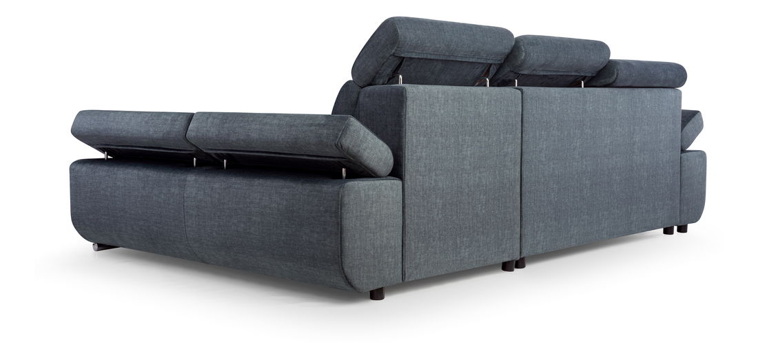 Rohová sedací souprava Belona (šedomodrá) (P)