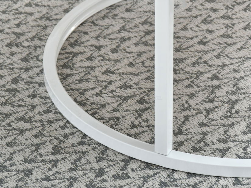 Konferenční stolek Kolja Zest Xl (sonoma + bílá)