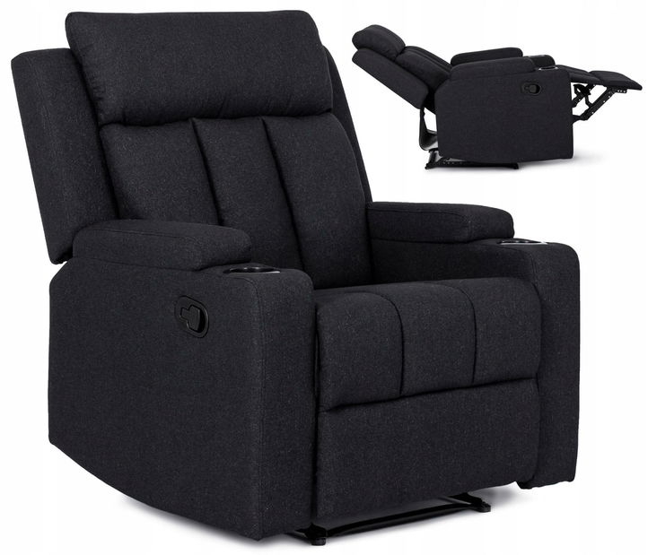 Polohovací křeslo Komeito 2 (černá)