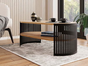 Konferenční stolek Zentono I (černá + dub craft zlatý)