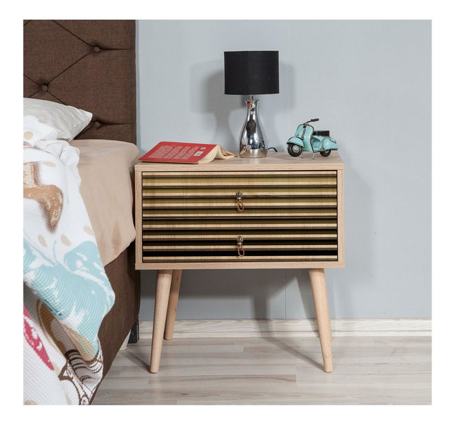 Noční stolek Sopatu 6 (dub sonoma)