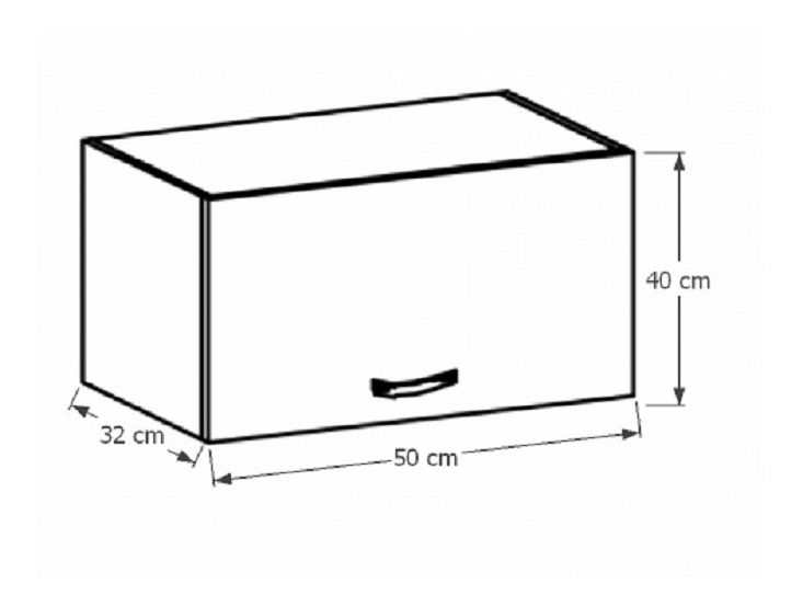 Horní kuchyňská skříňka G50 Provense (bílá + sosna andersen)