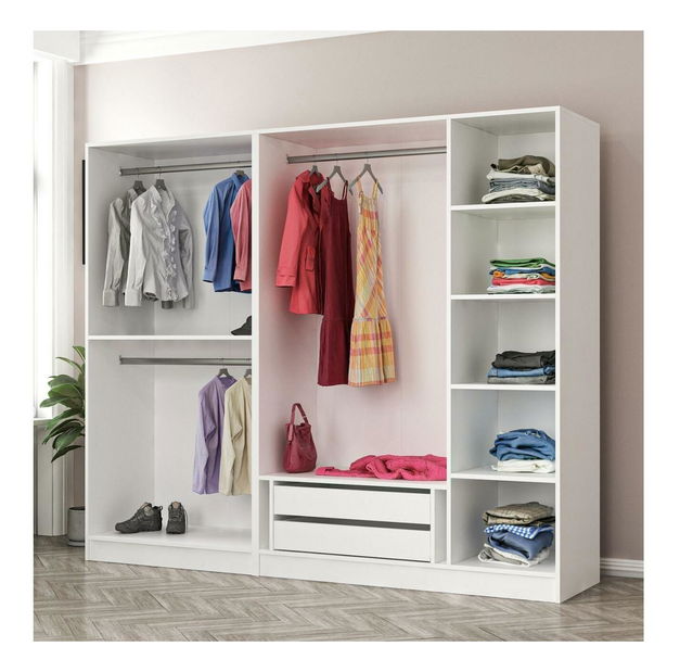 Šatní skříň Kalia 3805 (bílá)