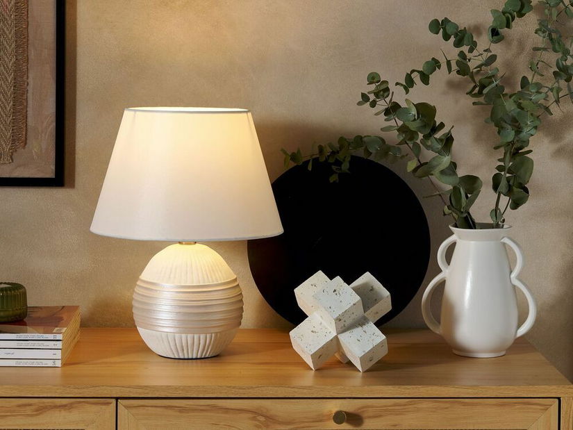 Stolní lampa SADEL (krémová)