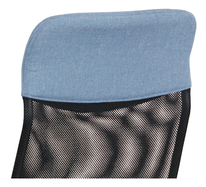 Kancelářské křeslo Evessa-E301-BLUE (modrá + černá)