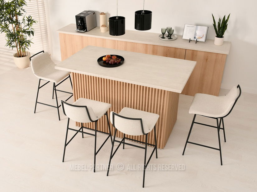 Židle Sara (krémová + černá)