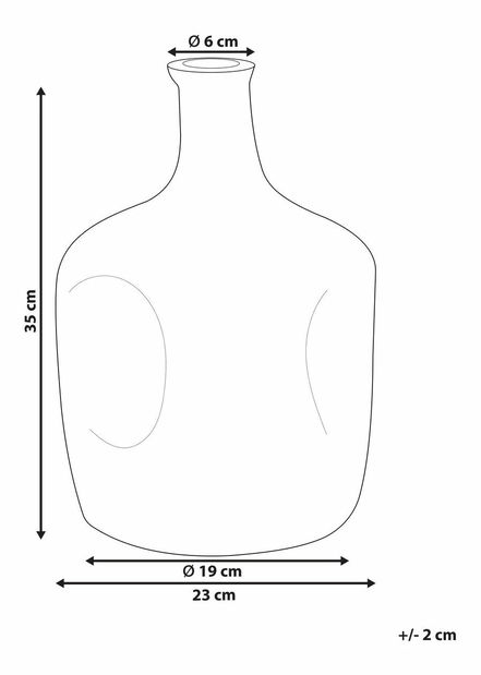 Váza 35 cm Kerza (zelená)