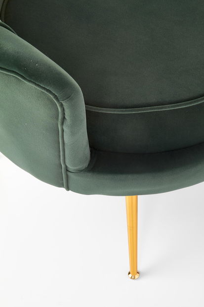 Relaxační křeslo Altha (zelená + zlatá)