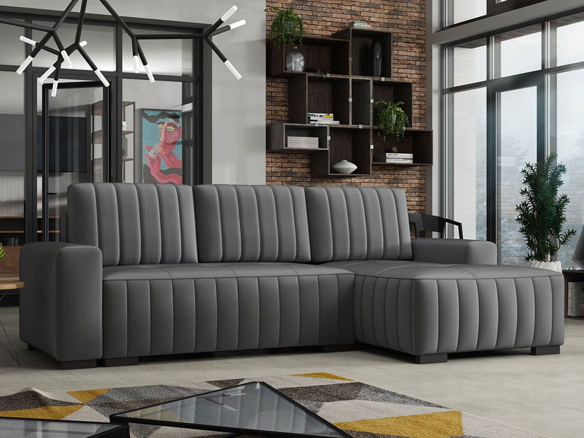 Rohová rozkládací sedačka s úložným prostorem Salvatore (Manila 16) (P)