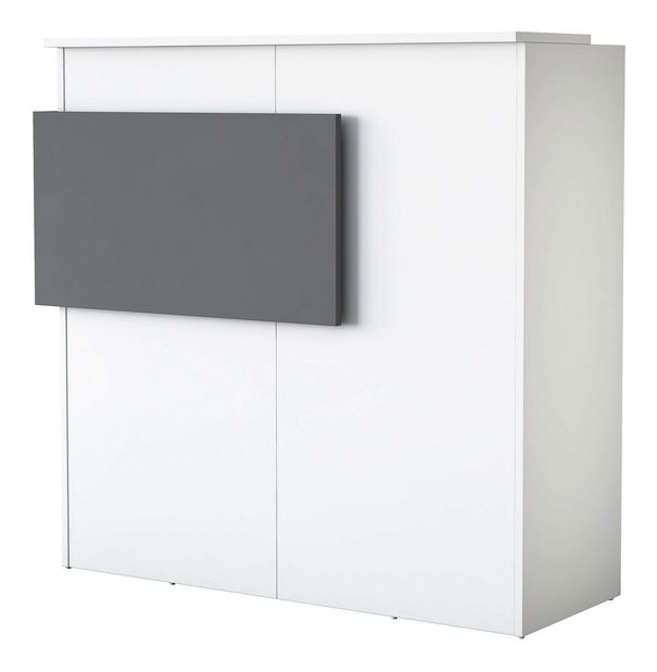 PC stolek Pemola (bílá + antracit)