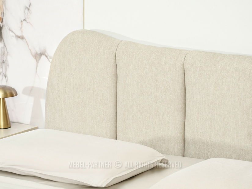 Manželská postel 160 cm Golpe 160 (krémová + černá)