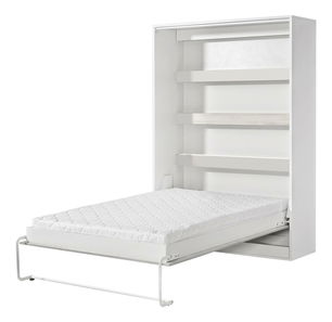 Sklápěcí postel 140 Perfecto I (bílá + bílá + bílá) (vertikální) (bez osvětlení)