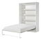 Sklápěcí postel 140 Perfecto I (bílá + bílá + bílá) (vertikální) (bez osvětlení)