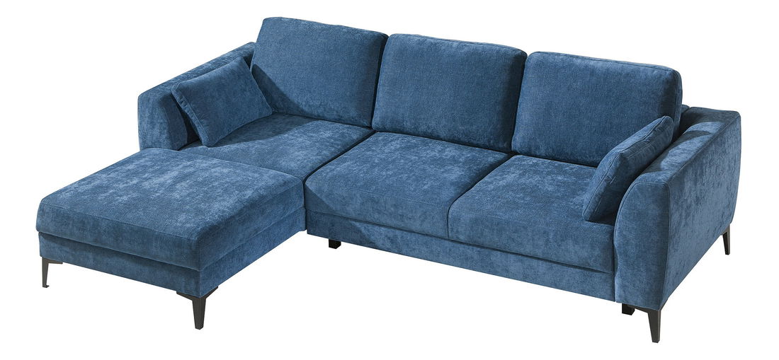 Rohová sedačka Ivonne (tmavě modrá) (P)