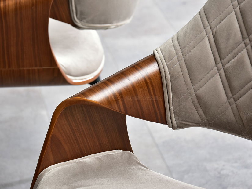 Židle Rolf K (ořech + černá)