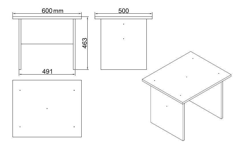 Sada nábytku do kanceláře Libepi 2 (ořech + antracit)