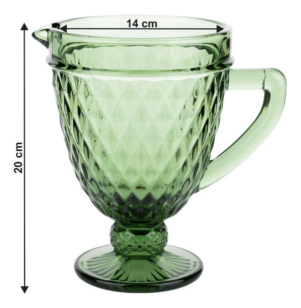 Retro džbán na vodu 1150ml Verogas (zelená)