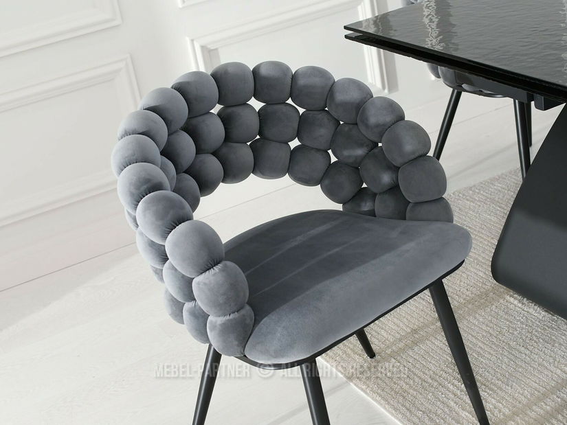 Židle Lulish (šedá + černá)