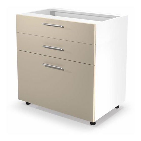 Dolní kuchyňská skříňka Verlene 80/82 (béžová + bílá)