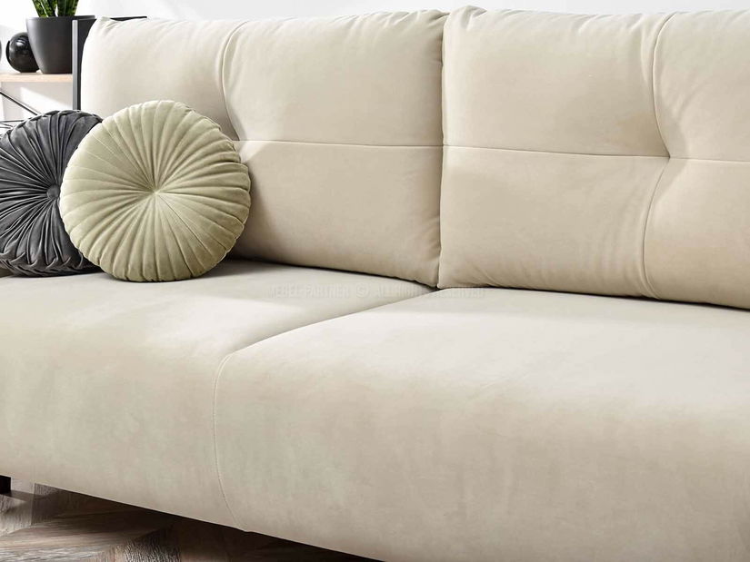 Pohovka dvousedačka Lasciare (béžová + černá)