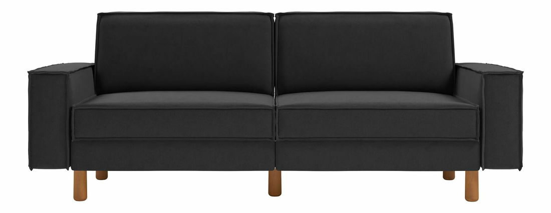 Pohovka třísedačka Spary E (petrolejová + ořech)