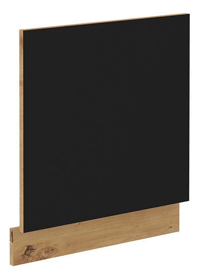 Dvířka na myčku Meriel ZM 570x596 (černá + dub artisan)