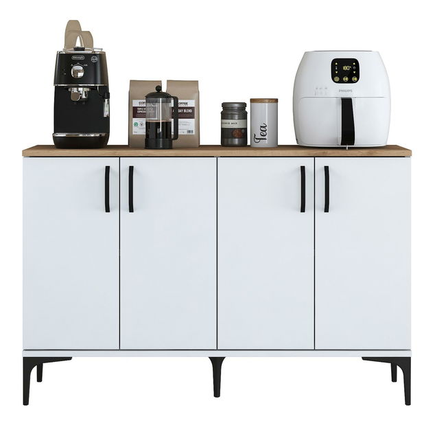 Skříňka Jenaretta 162 (bílá + ořech)