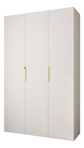 Šatní skříň 150 cm Carmela 40-4 (bílá + zlatá)