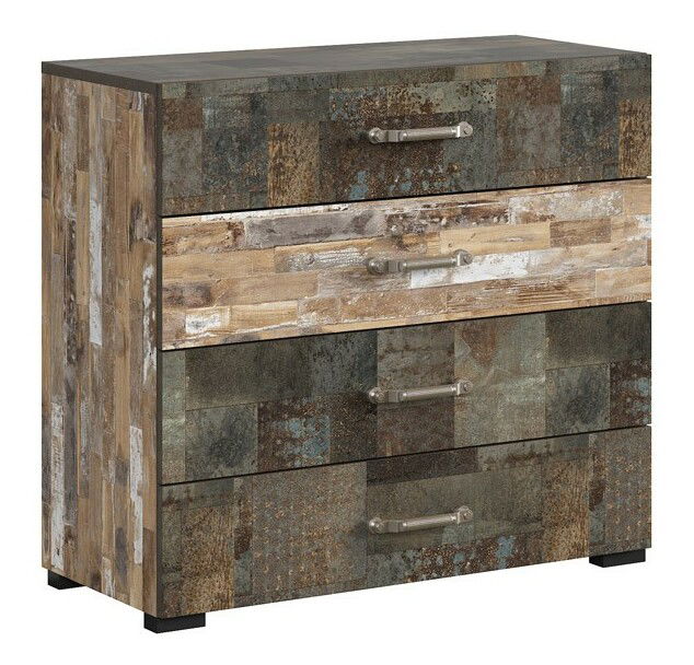 Komoda BRW Drago KOM4S/90 (vzor dřevo)