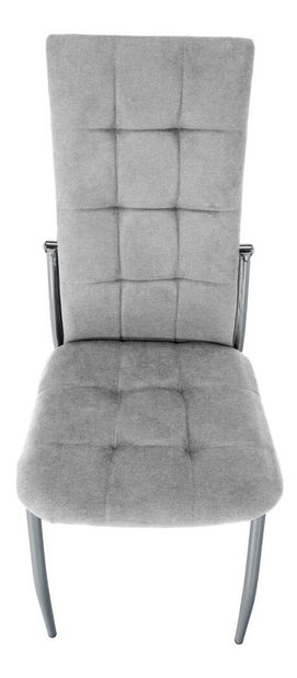 Jídelní židle Adore (šedá + chrom)