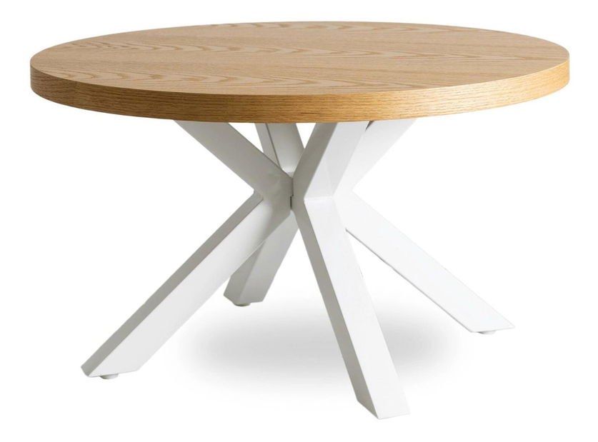 Konferenční stolek Ligamentos (dub zlatý + bílá)