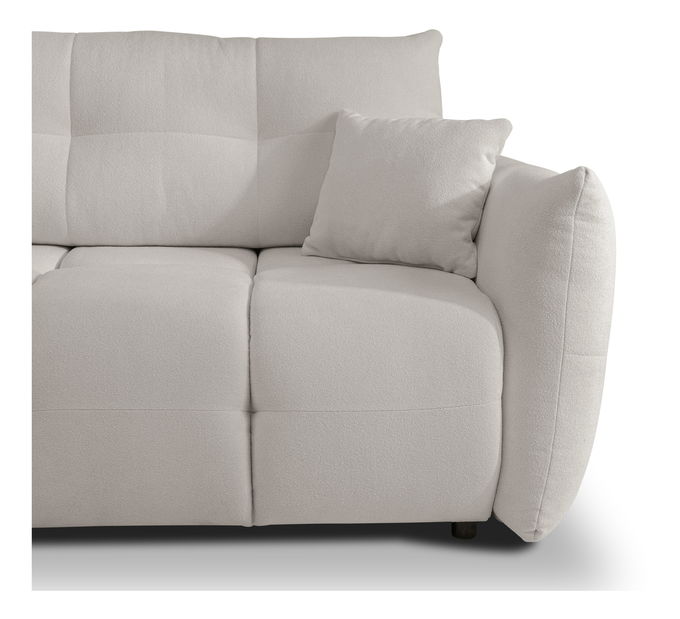 Rohová sedací souprava Basical (světle šedá) (L)