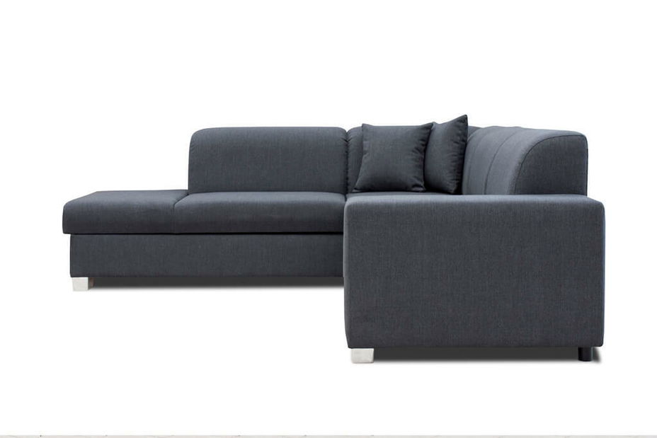 Rohová sedací souprava Dan (černá) (L)