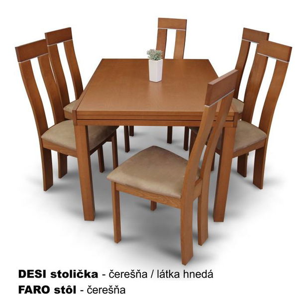 Jídelní stůl Tanah třešeň (pro 4 až 10 osob)
