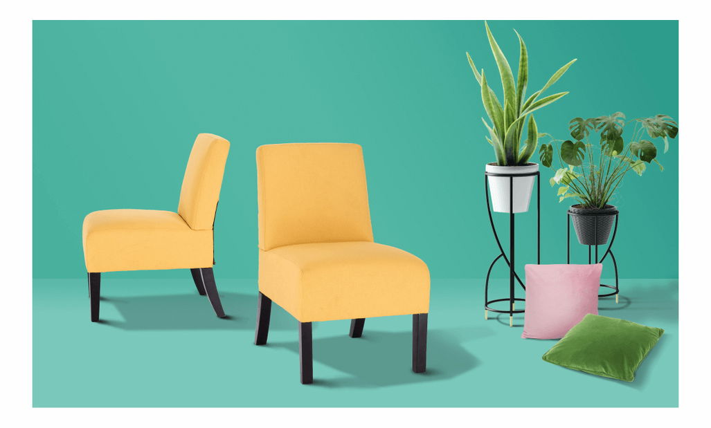 Křeslo Henriot (hořčicová + černá) *výprodej